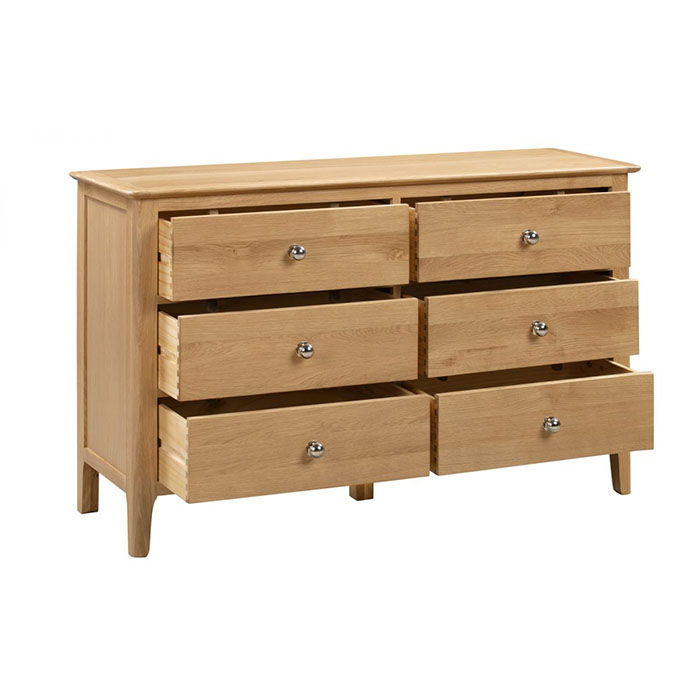 Cotswold 6 Drawer Wide Chest - Click Image to Close